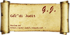 Gódi Judit névjegykártya